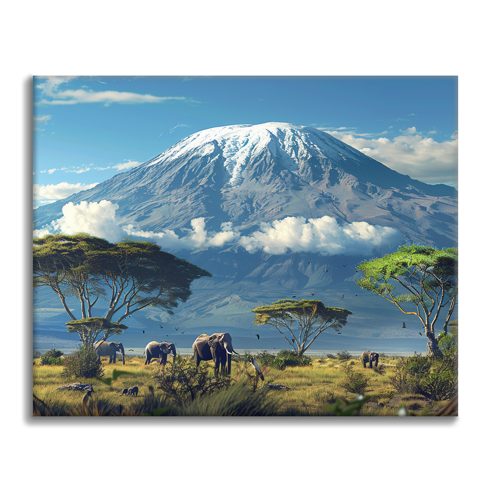 Monte Kilimanjaro - Pintar por Números