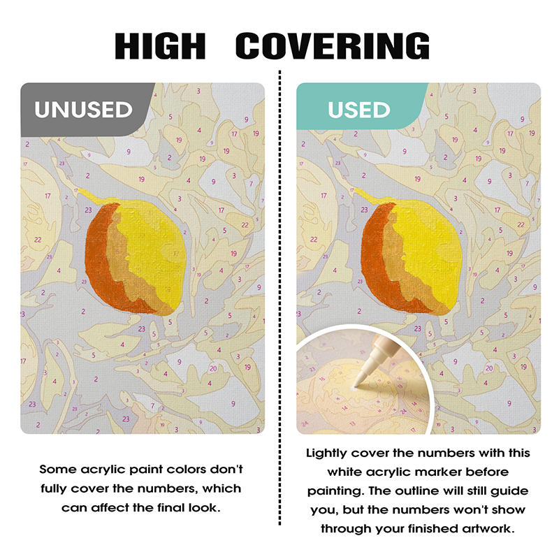 Marcadores de Pintura Acrílica Blanca (Paquete de 2)