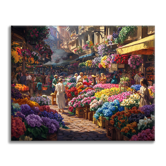 Mercado De Flores - Pintar por Números