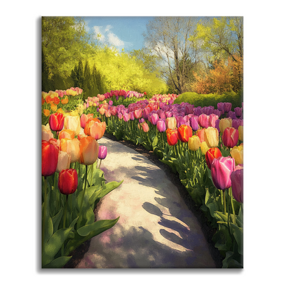 Camino De Los Tulipanes - Pintar por Números