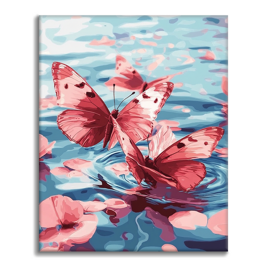 Mariposa Rosa - Pintar por Números