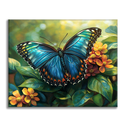 Mariposa Azul - Pintar por Números