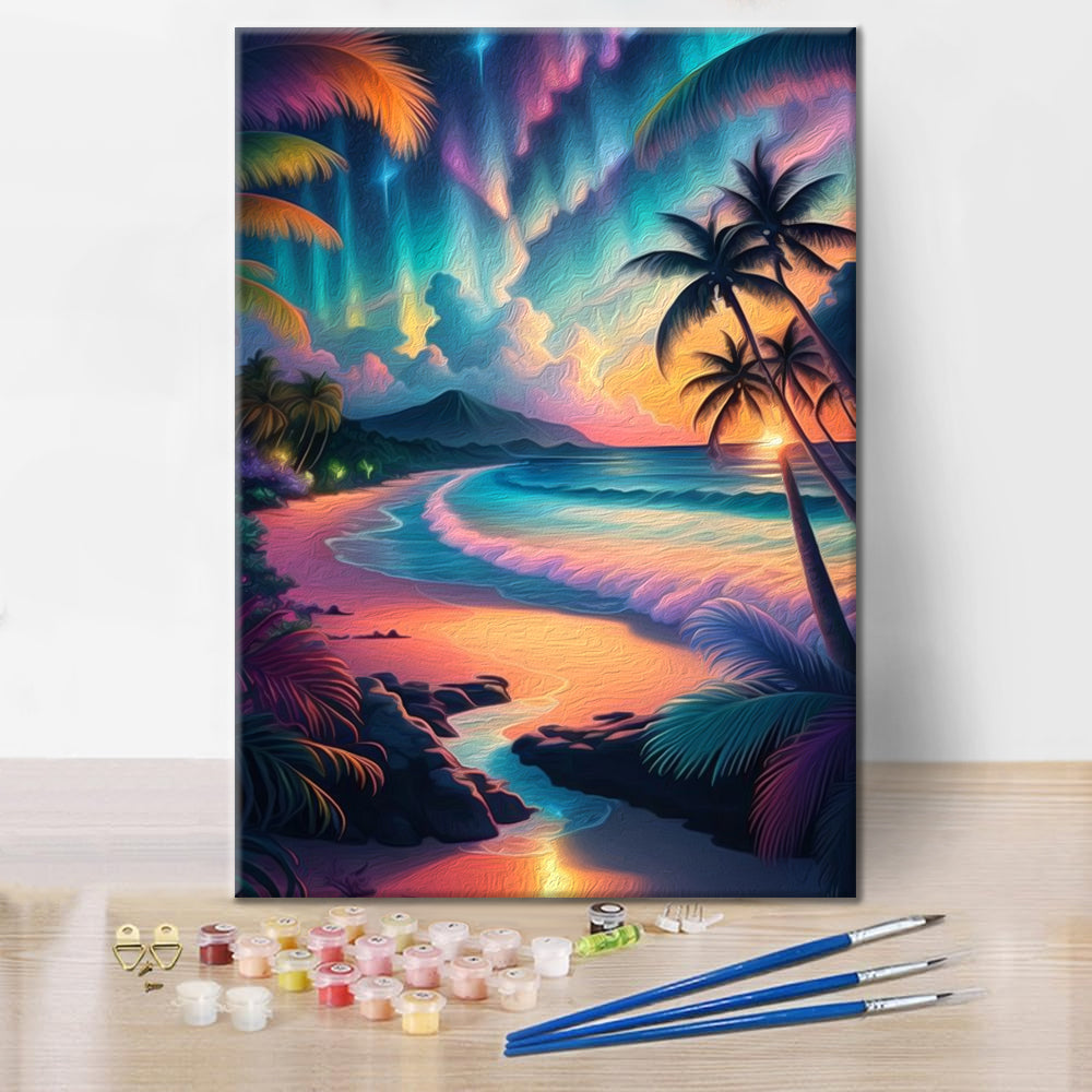 Playa De Ondas SintéTicas - Pintar por Números