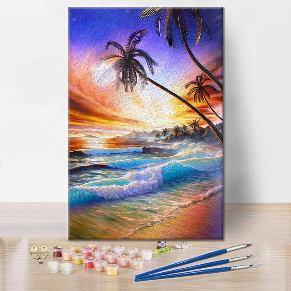Playa Tropical - Pintar por Números