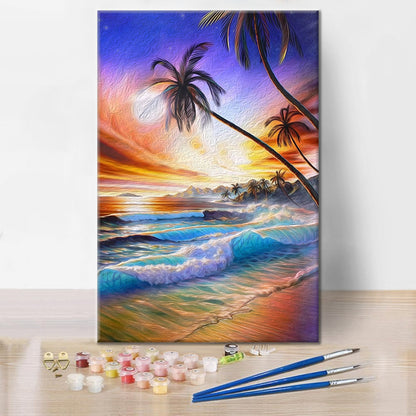 Playa Tropical - Pintar por Números