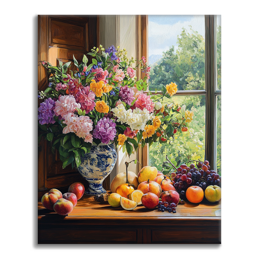 Flores Y Frutas - Pintar por Números