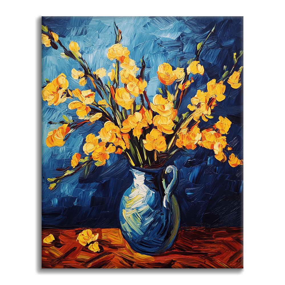 Flores Amarillas - Pintar por Números