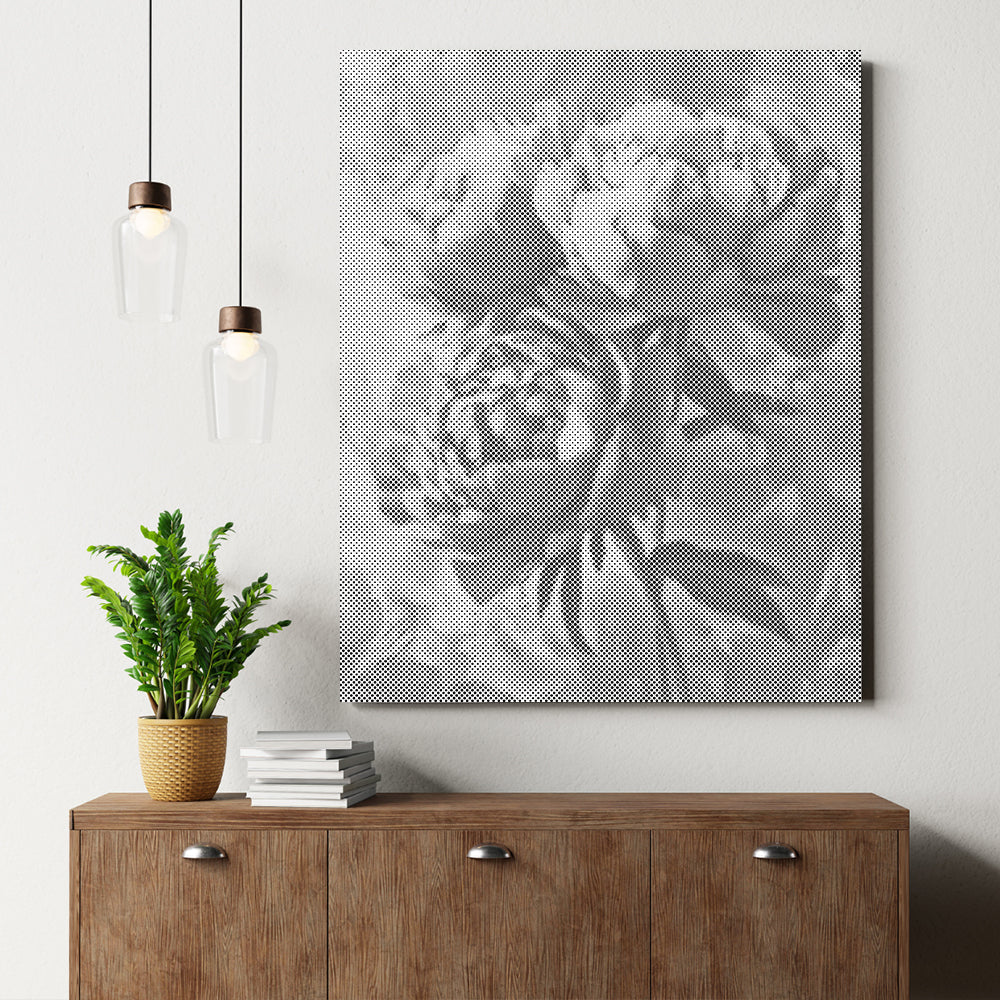 Pink Peony - Pintura por puntos