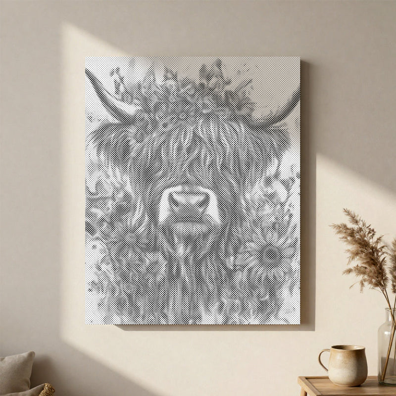 Highland Cattle - Pintura por puntos