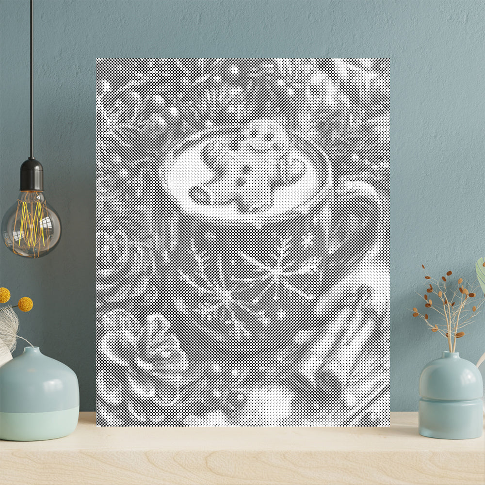 Gingerbread Man and Hot Tea - Pintura por puntos