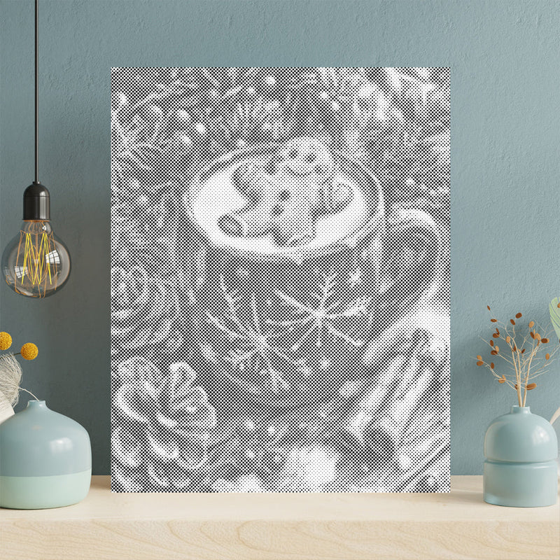 Gingerbread Man and Hot Tea - Pintura por puntos