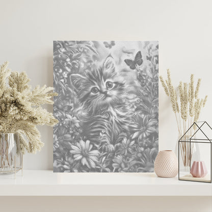 Garden Kitten - Pintura por puntos