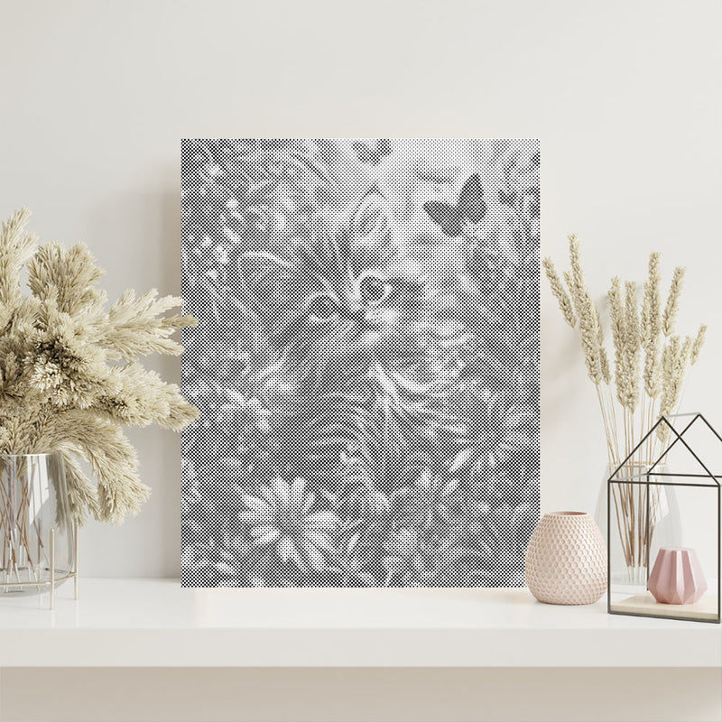 Garden Kitten - Pintura por puntos