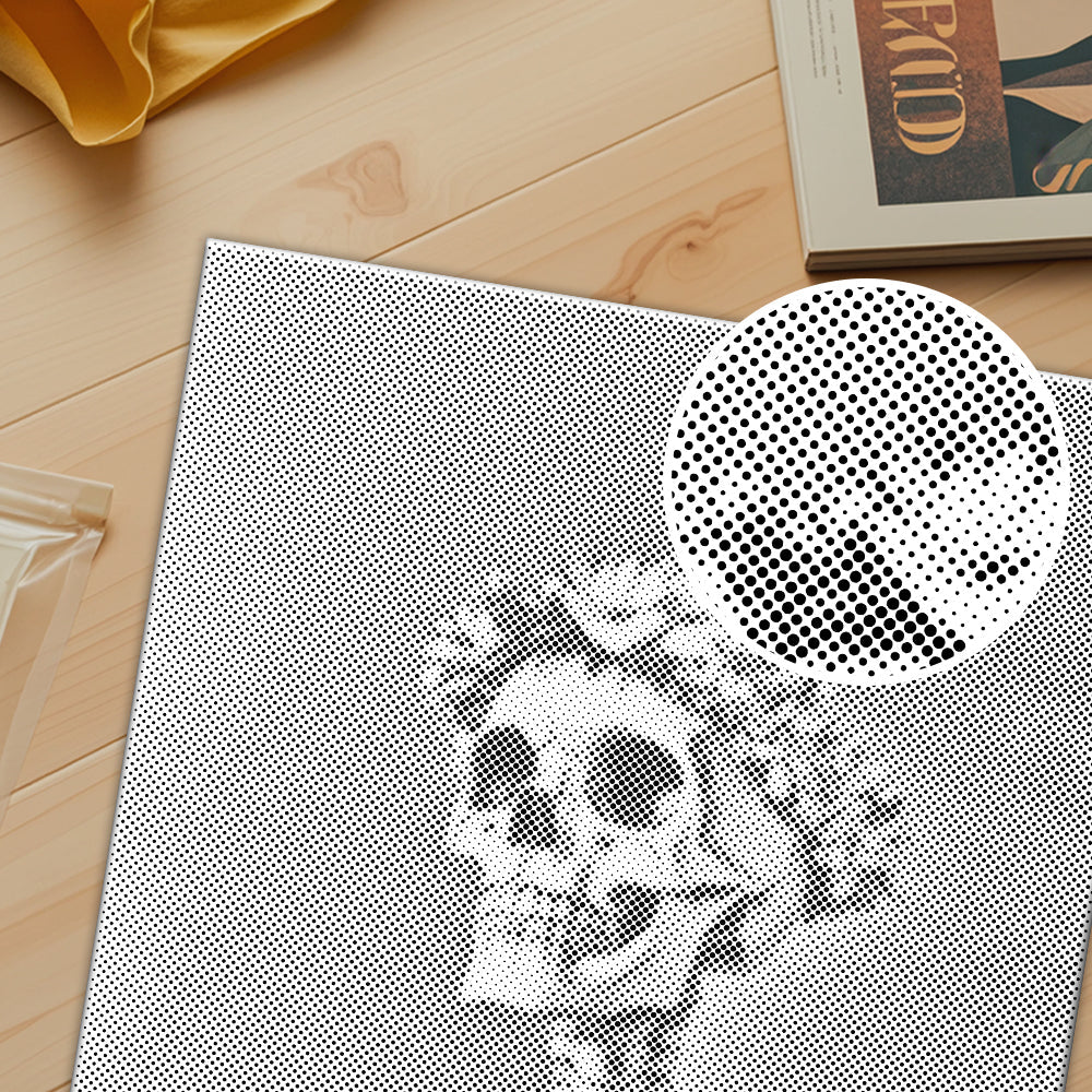 Smiling Skull - Pintura por puntos