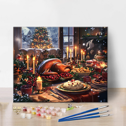 Cena De Navidad - Pintar por Números