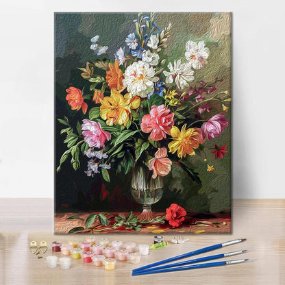 Flor Floreciente - Pintar por Números