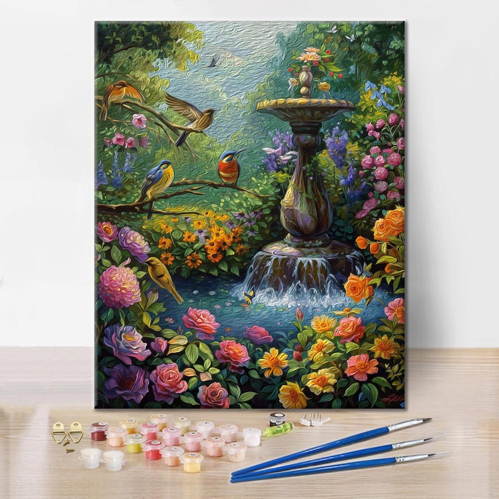 Jardín Alegre - Pintar por Números