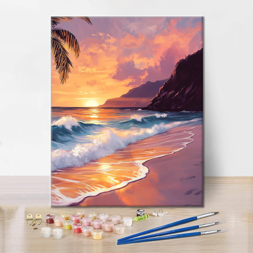 Puesta De Sol De Ensueño - Pintar por Números