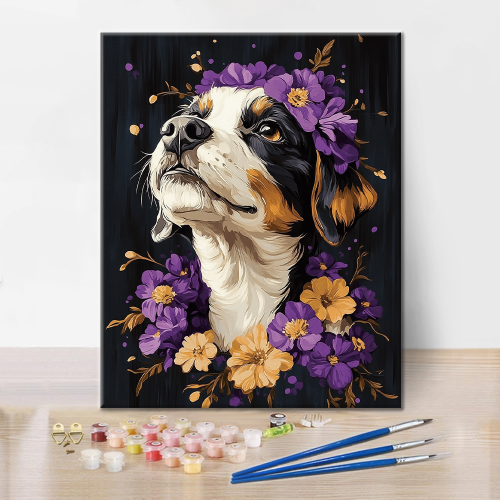 Perro Bernés - Pintar por Números