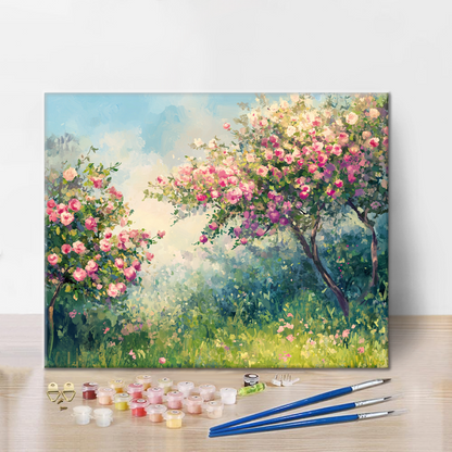Flores De Cerezo De Primavera - Pintar por Números
