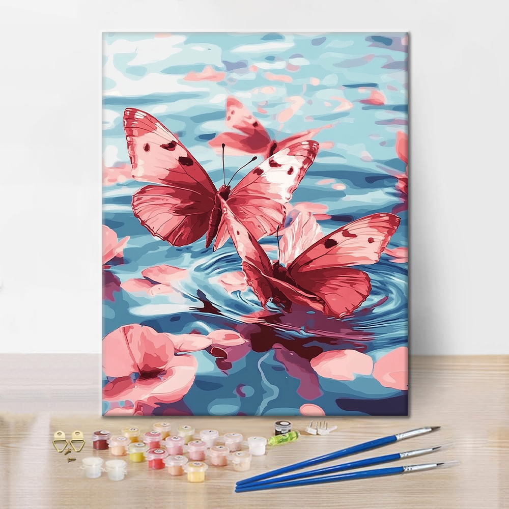 Mariposa Rosa - Pintar por Números