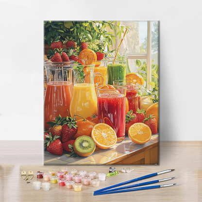 Jugos De Cocina Soleados - Pintar por Números