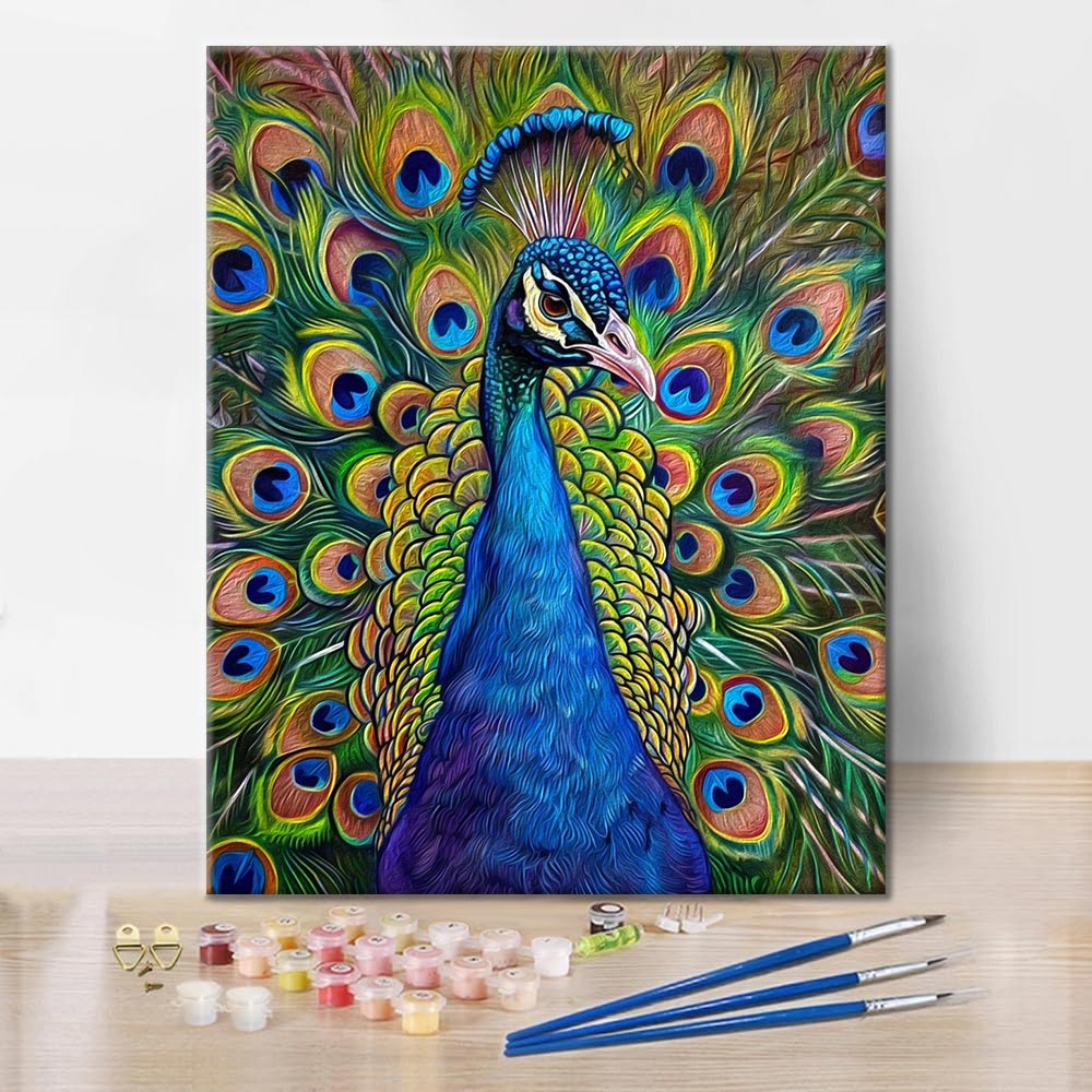 Pavo Real - Pintar por Números