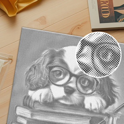 Bookish Puppy Charm - Pintura por puntos