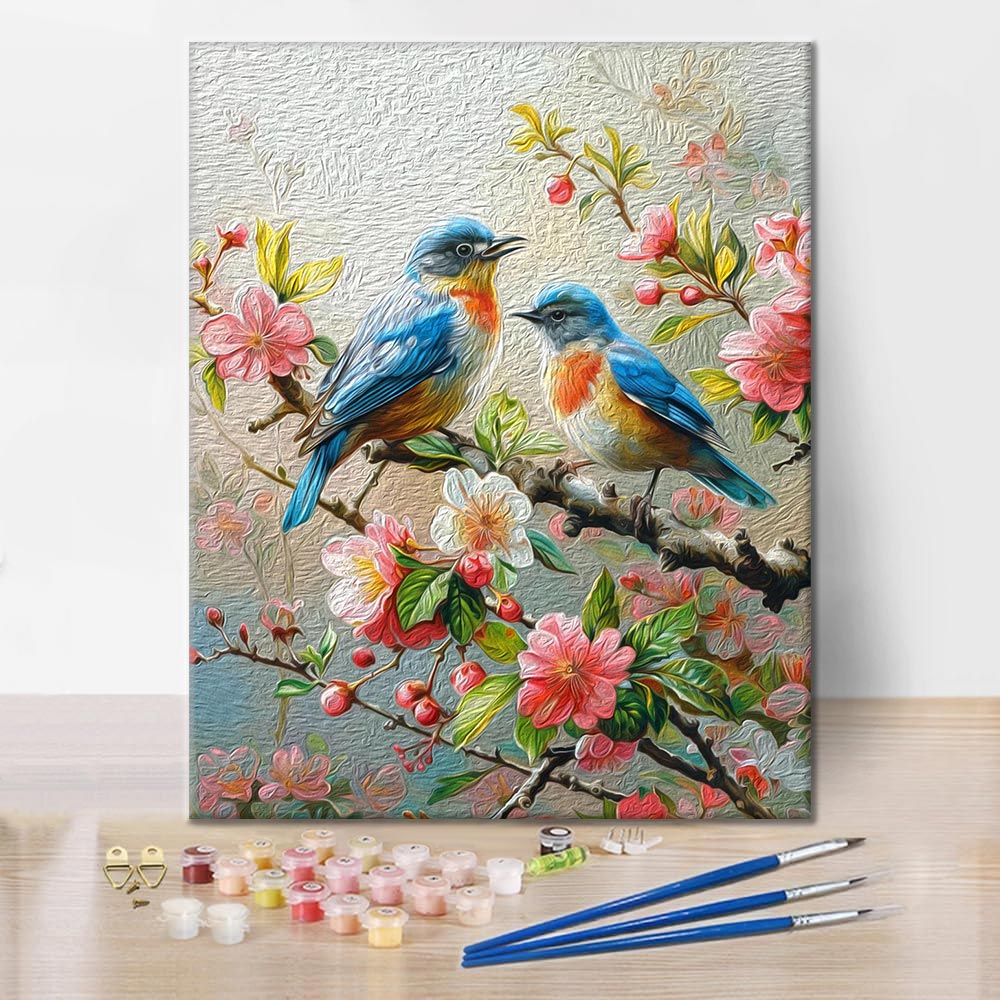 Pájaros cantores - Pintar por Números