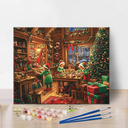 Elfo De Navidad - Pintar por Números