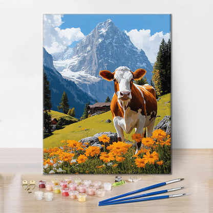 Vaca Suiza - Pintar por Números