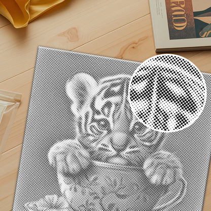 Adorable Tiger Cub - Pintura por puntos