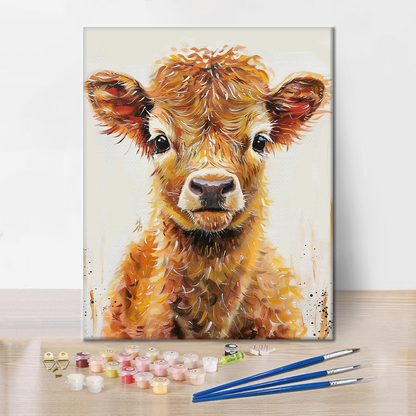 Pequeño Ternero - Pintar por Números