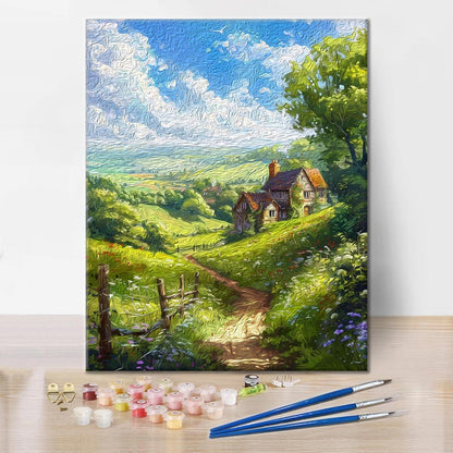 Vida De Pueblo - Pintar por Números