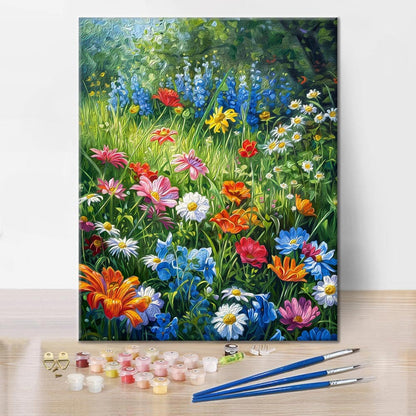 Flor Silvestre Al Borde De La Carretera - Pintar por Números