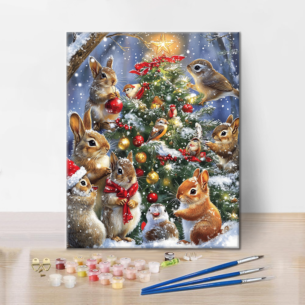 Navidad Y Bichos - Pintar por Números