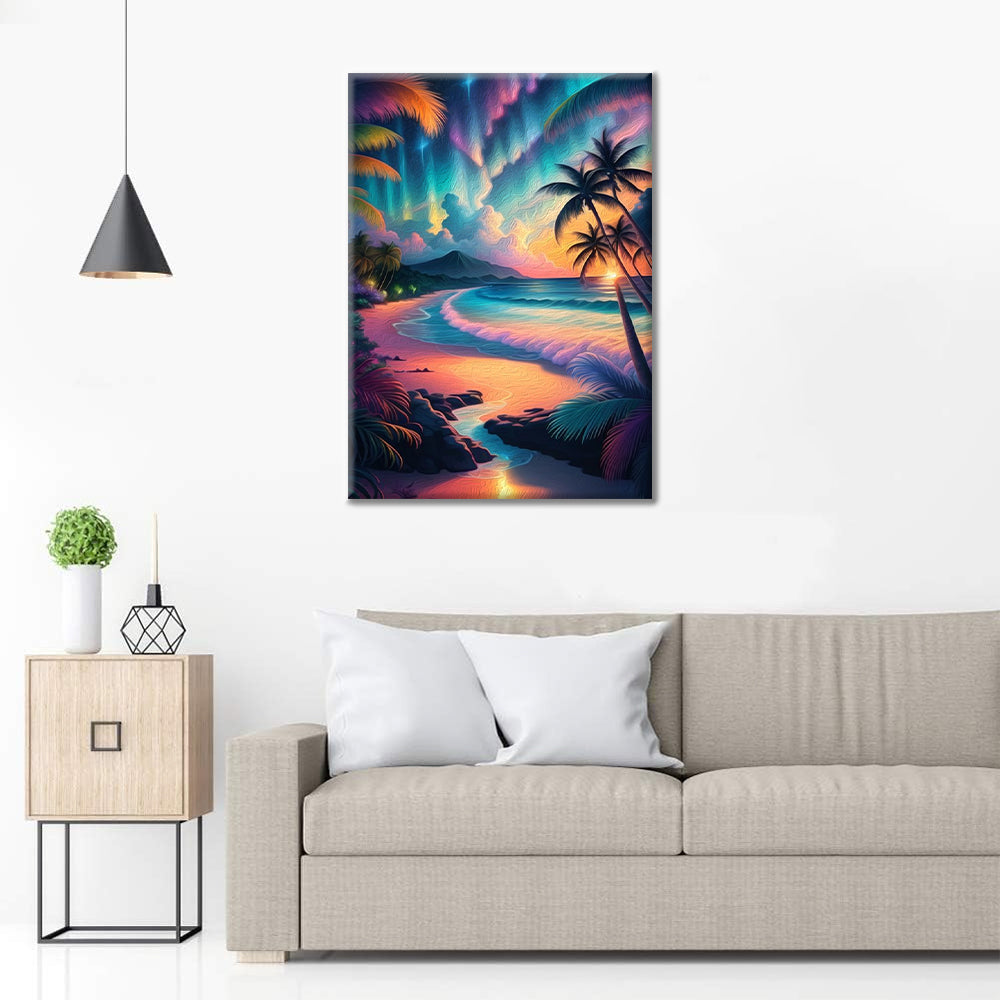 Playa De Ondas SintéTicas - Pintar por Números