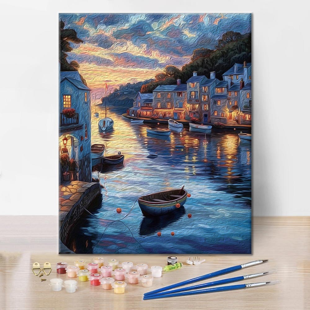 Ciudad Del Atardecer - Pintar por Números