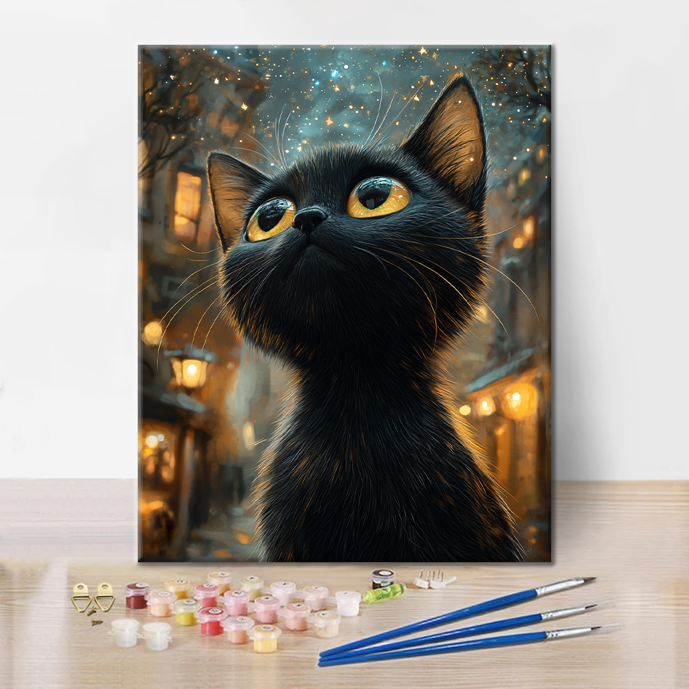 Gato Negro - Pintar por Números