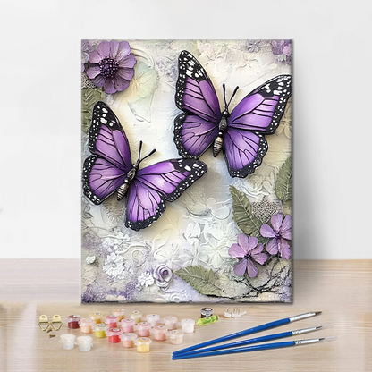 Mariposa Morada - Pintar por Números