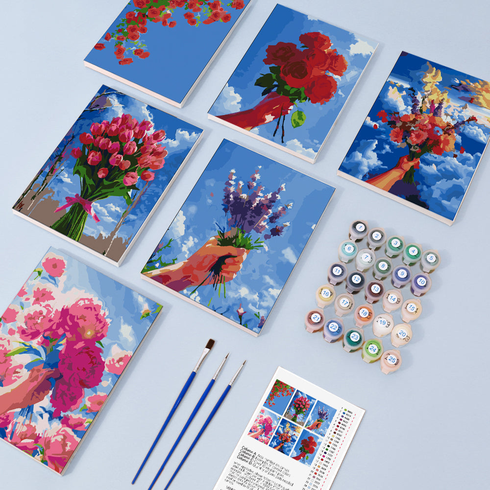 Cielo en Flor – Pintar por números