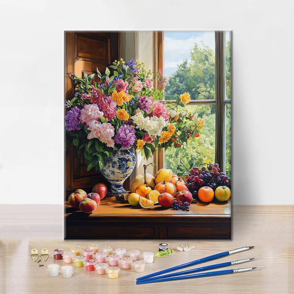 Flores Y Frutas - Pintar por Números