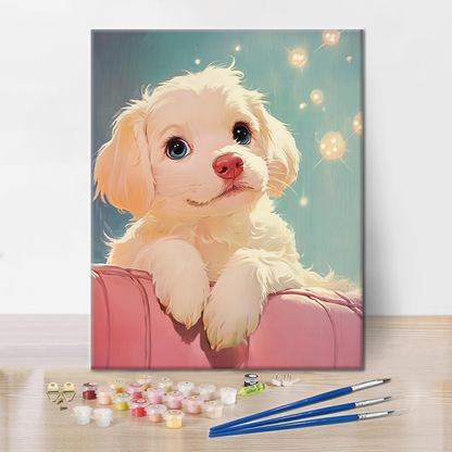 Momentos Caninos Acogedores - Pintar por Números
