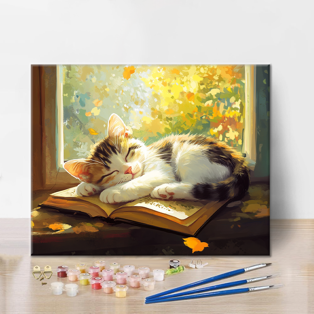 Gato Durmiendo - Pintar por Números