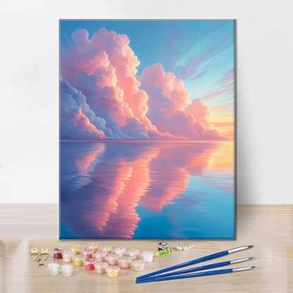 Nubes De Ensueño En El Espejo - Pintar por Números