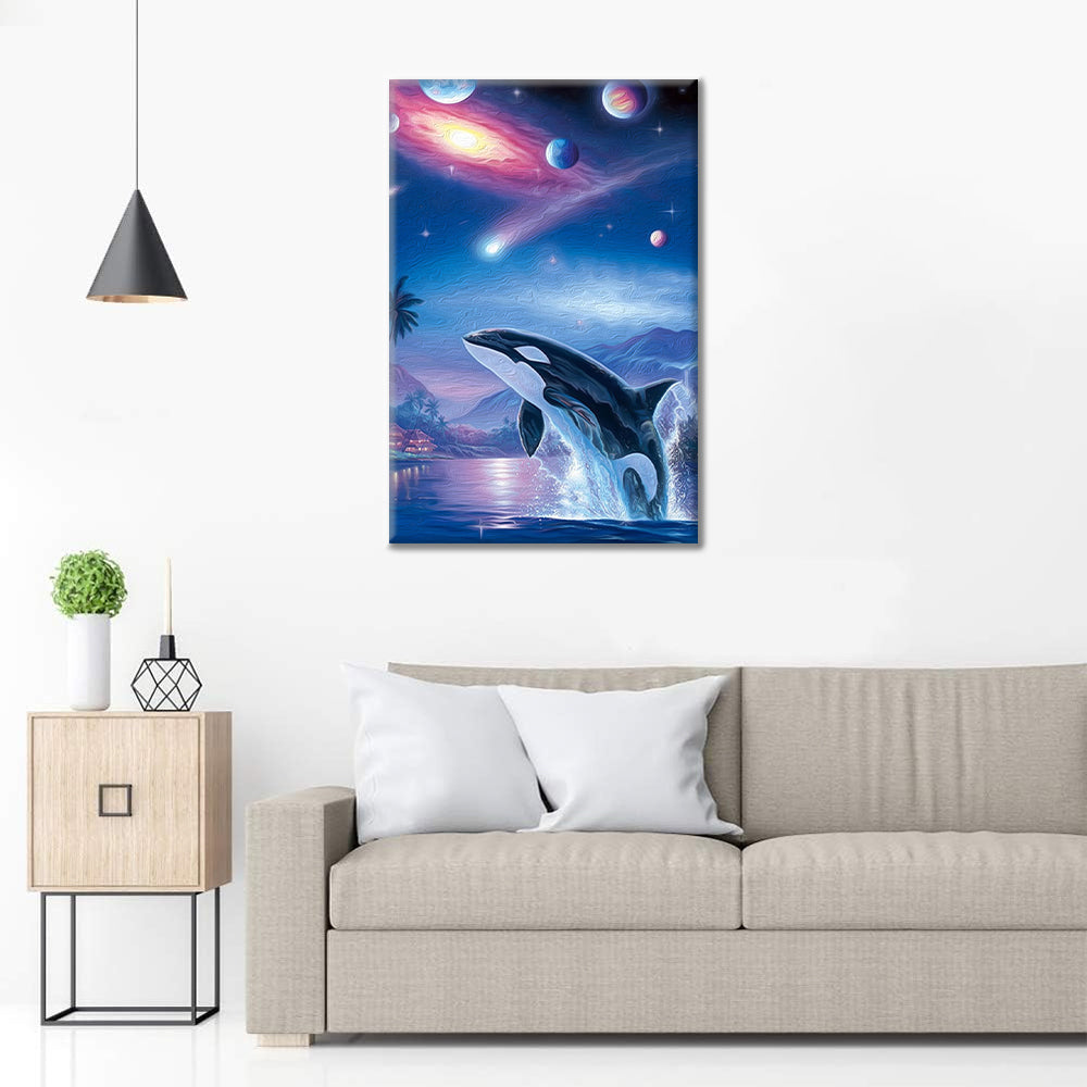 Planeta Ballena Aurora - Pintar por Números