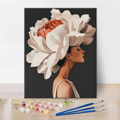 Flor Y Mujer - Pintar por Números