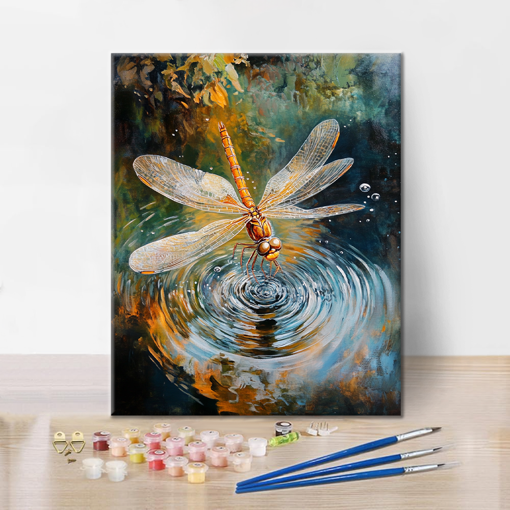 Libélula En La Piscina - Pintar por Números