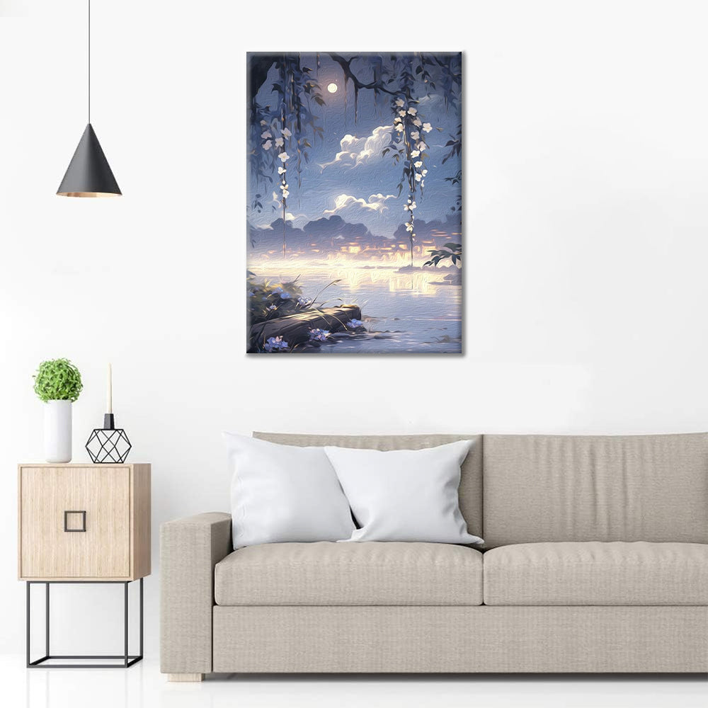 Familia De La Luz De La Luna - Pintar por Números