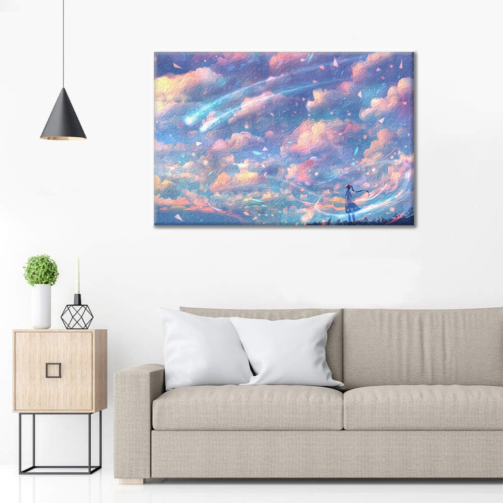 Chica Bajo El Cielo - Pintar por Números